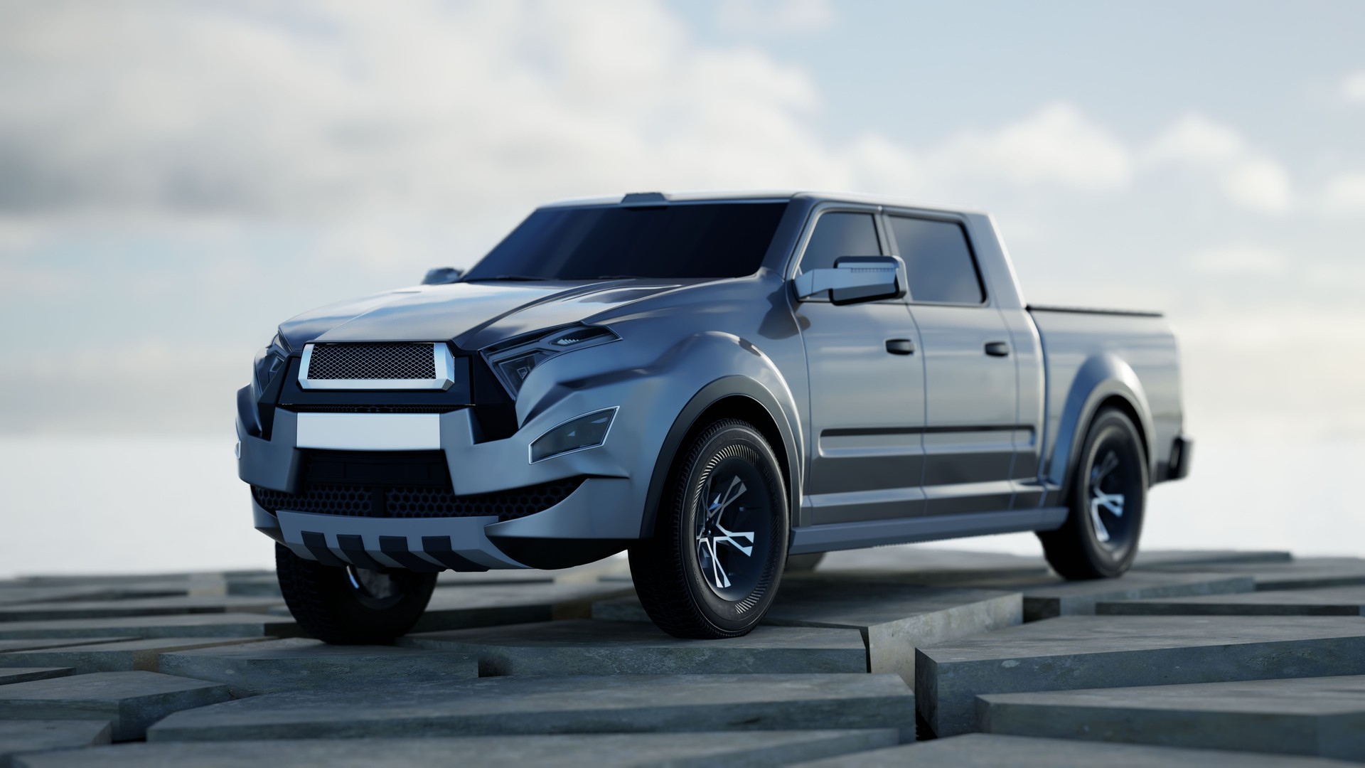 Unbranded pick-up truck