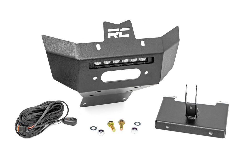 Winch Bumper | Black Series LED | 6" Light | Slime Line | Can-Am Renegade