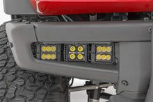 Load image into Gallery viewer, LED Light Kit | Fog Mount | Triple 2" Black Pair | Flood | Ford Bronco (21-24)