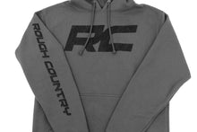 Load image into Gallery viewer, Rough Country Hoodie | RC Topographical Sleeve | Charcoal | LG