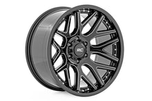 Load image into Gallery viewer, Rough Country 95 Series Wheel | One-Piece | Gloss Black Machined | 20x10 | 8x6.5 | -19mm