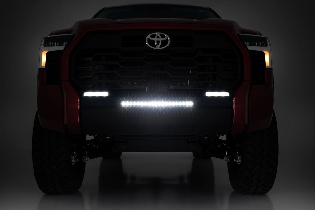 LED Light Kit | Bumper Mount | 20" Black Slim Line | Toyota Tundra (22-24)
