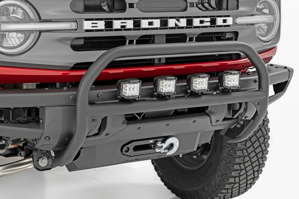 Nudge Bar | 3 Inch Wide Angle Led (x4) | Oe Modular Steel | Ford Bronco (21-24)