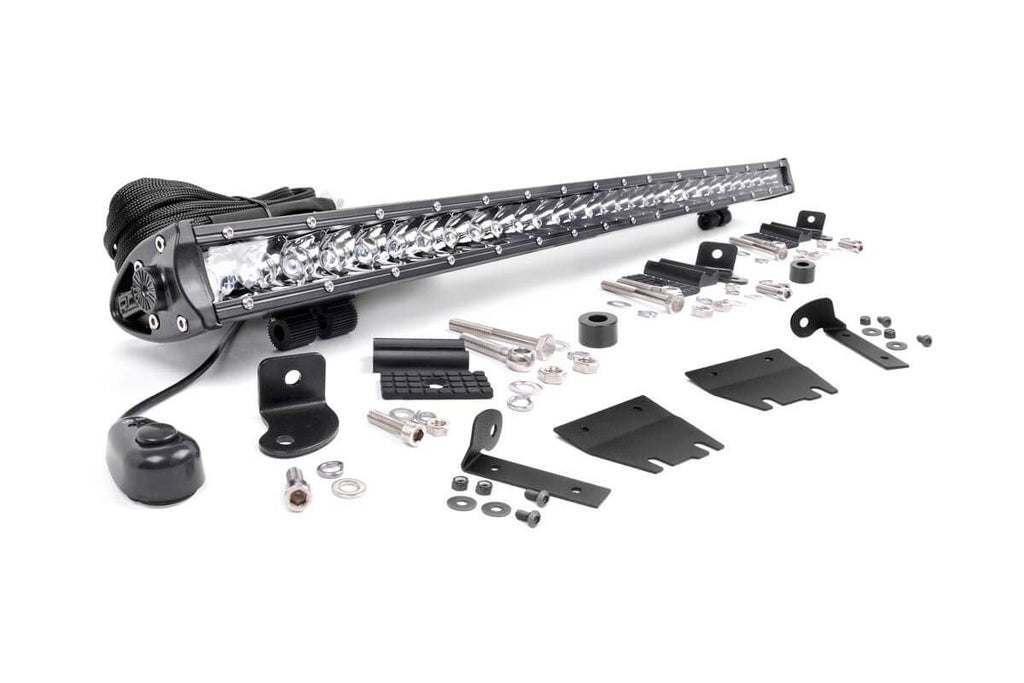 LED Light Kit | Hood Mount | 30" Chrome Single Row | Jeep Gladiator JT/Wrangler JL (18-24)