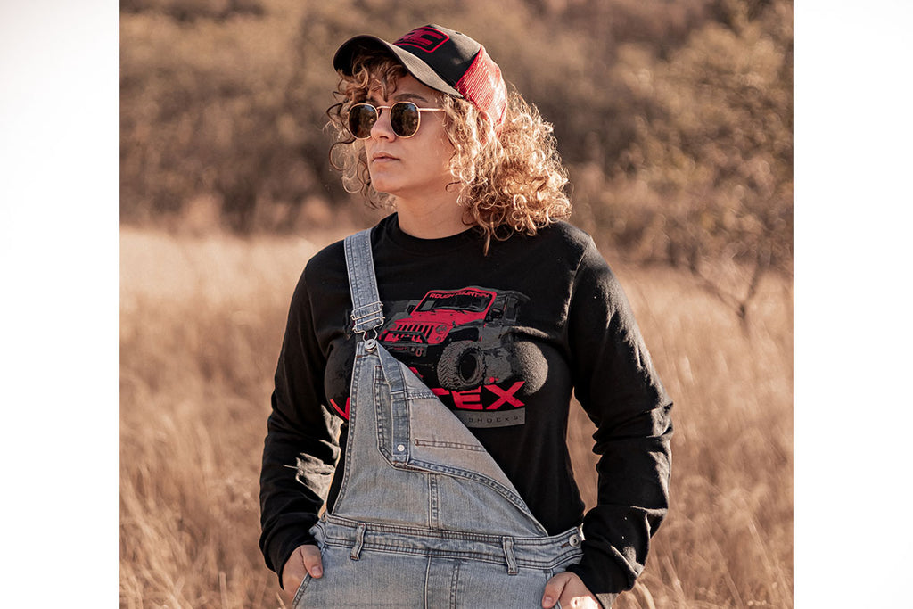 Rough Country T-Shirt | Long Sleeve | Vertex | Black | XL