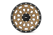 Load image into Gallery viewer, Rough Country 87 Series Wheel | Simulated Beadlock | Bronze/Black | 17x8.5 | 5x5 | +0mm