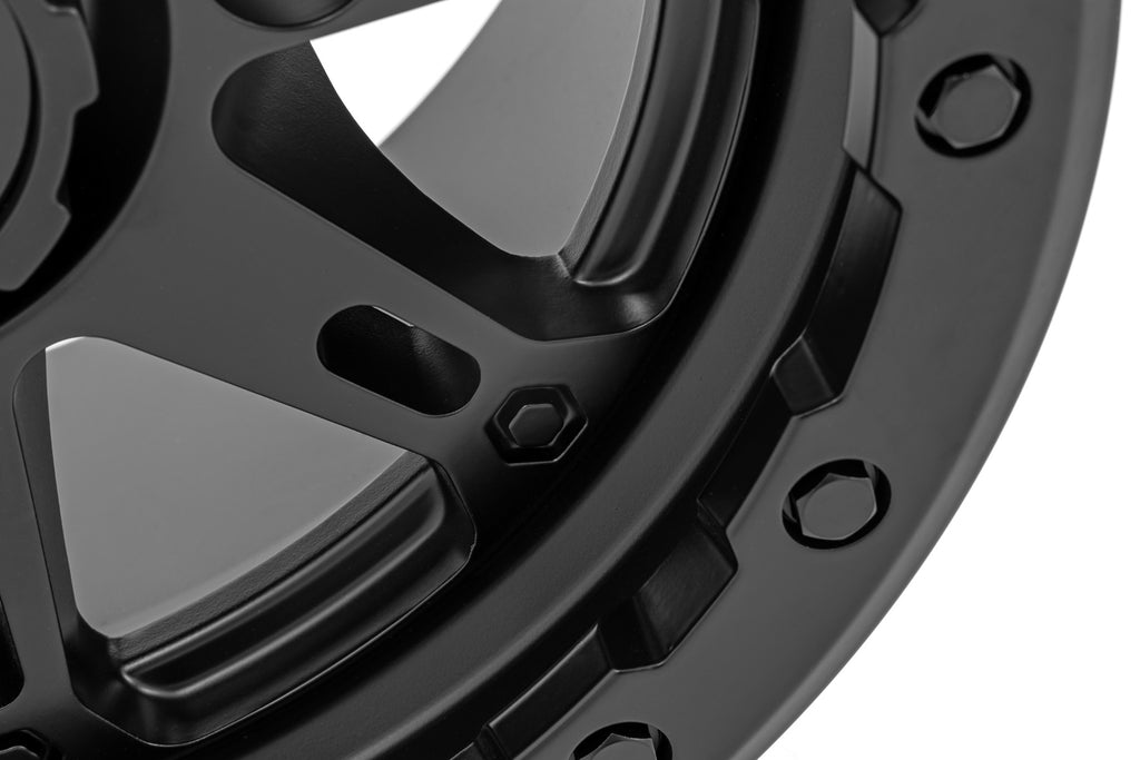 Rough Country 94 Series Wheel | UTV | Matte Black | 14x7 | 4-137 | +10mm
