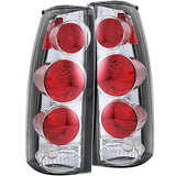 TAIL LIGHTS 88-98 GM CHROME ; 92-99 SUB/TAH