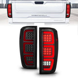 LED SMOKE BLACK TAIL LIGHTS 19-24 GMC 1500/20-24 GM HD W/LED TAILLIGHTS