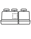SEAT CVR 11-18 RAM QUAD/CREW; 11-24 2500/3500  CREW