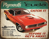 TIN SIGN PLYMOUTH CUDA