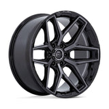 FLUX GLOSS BLACK BRUSHED GREY TINT 18X9 6-135 +20MM
