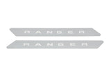 STAINLESS DOOR SILL SET WITH RANGER LOGO 19-25 RANGER SUPER CAB