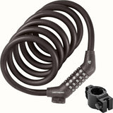 GRIZZLY PLUS CABLE LOCK COMBO - 12MM 6' - W/BRACKET  - MATTE BASALT