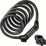 GRIZZLY PLUS CABLE LOCK COMBO - 12MM 6' - W/BRACKET  - MATTE BLACK