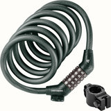 GRIZZLY PLUS CABLE LOCK COMBO - 12MM 6' - W/BRACKET  - MATTE EVERGLADE