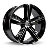 SMS BLACK MACHINED 17X7.5 5-115 +20MM