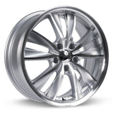 TWIST SILVER MACHINED 17X7 5-114.3 +40MM