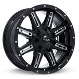 RAVINE BLACK MILLED 18X9 8-180 +15MM