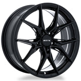 SLICK GLOSS BLACK 18X8.5 5-114.3 +38MM