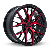 VALKYRIE GLOSS BLACK MACHINED RED 18X8 5-114.3 +40MM
