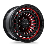 MOAB GLOSS BLACK MACHINED RED 17X9 5-127 +15MM