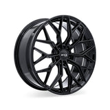 RS02 GLOSS BLACK 20X8.5 5-114.3 +38MM