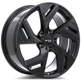 RS09 GLOSS BLACK 19X8 5-114.3 +40MM