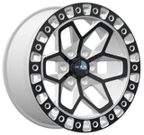 ZION GLOSS WHITE W/BLACK SPOKES 17X9 5-127 +15MM