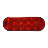 LED Oval STT Lamp Red - 10-dio