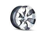 TYPE 136 ION TRAILER WHEEL 15X6 5-114.3 0MM BLACK/MACHINED LIP
