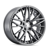 TR93 TF03 GLOSS GRAPHITE WITH BLACK RIVETS 18X8 5-120 +35MM