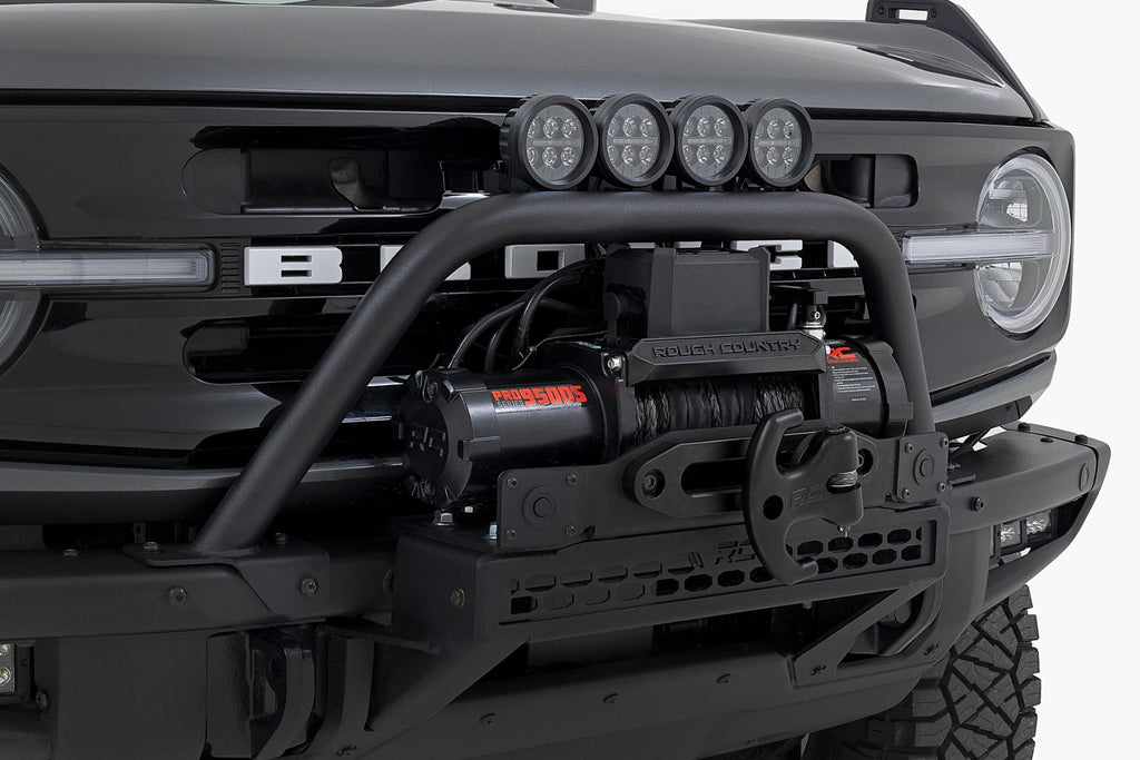 Safari Bar | 3.5" Round LED (Pair) | Black | Amber DRL | OE Modular Steel | Ford Bronco (21-24)