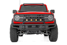 Load image into Gallery viewer, Light Bar Mount | 3.5" Round LED (Quad) | Black | Amber DRL | OE Modular Steel | Ford Bronco (21-24)