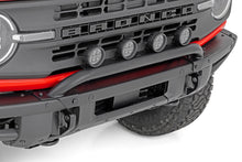 Load image into Gallery viewer, Light Bar Mount | 3.5" Round LED (Quad) | Black | Amber DRL | OE Modular Steel | Ford Bronco (21-24)