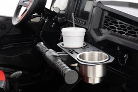 Passenger Grip Handle Dual Cup Holder | Polaris RZR Turbo R 4 