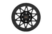 Load image into Gallery viewer, Rough Country 78 Series Wheel | Simulated Beadlock | Black | 17x8.5 | 6x135 | +0mm