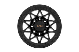 Rough Country 78 Series Wheel | Simulated Beadlock | Black | 18x9 | 8x170 | 0mm