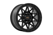 Load image into Gallery viewer, Rough Country 78 Series Wheel | Simulated Beadlock | Black | 18x9 | 6x5.5 | +0mm