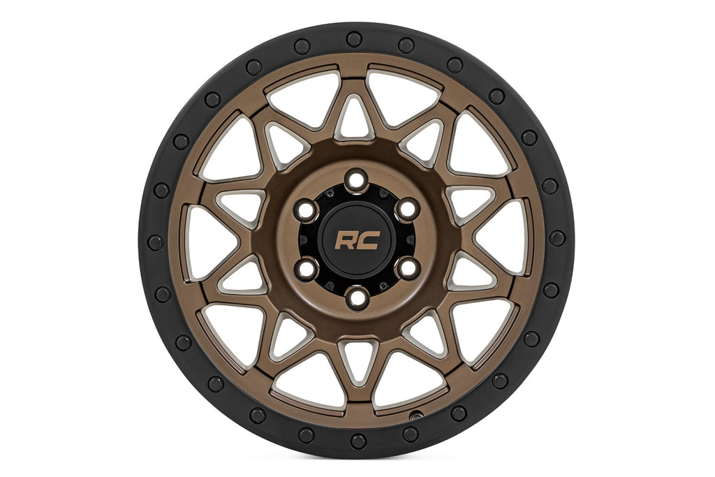 Rough Country 78 Series Wheel | Simulated Beadlock | Bronze/Black | 17x8.5 | 6x5.5 | +0mm