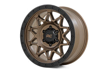 Load image into Gallery viewer, Rough Country 78 Series Wheel | Simulated Beadlock | Bronze/Black | 18x9 | 6x135 | -12mm