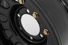 Load image into Gallery viewer, Steel Simulated Bead Lock Wheel | Black | 16x8 | 6x5.5 | 4.25 Bore | -12