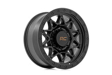 Load image into Gallery viewer, Rough Country 78 Series Wheel | Simulated Beadlock | Black | 18x9 | 8x6.5 | -12mm
