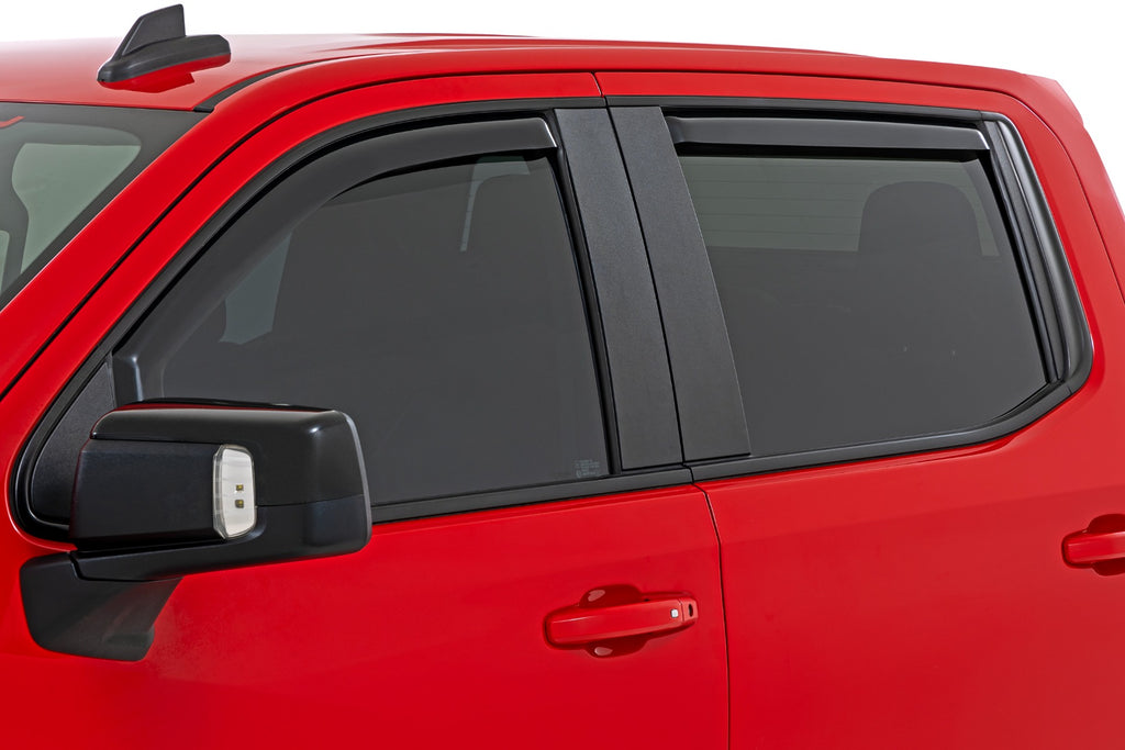 Side Window Deflectors | In Channel Rain Guard | Chevy/GMC 1500/2500HD/3500HD (19-25 & Classic)