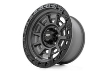 Load image into Gallery viewer, Rough Country 85 Series Wheel | Simulated Beadlock | Gunmetal Gray/Black | 17x9 | 8x6.5 | +0