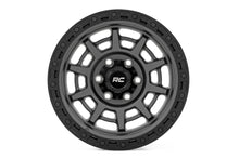 Load image into Gallery viewer, Rough Country 85 Series Wheel | Simulated Beadlock | Gunmetal Gray/Black | 17x9 | 8x6.5 | +0