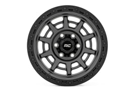 Rough Country 85 Series Wheel | Simulated Beadlock | Gunmetal Gray/Black | 17x9 | 8x6.5 | +0
