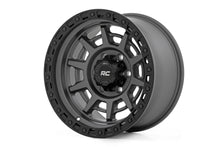 Load image into Gallery viewer, Rough Country 85 Series Wheel | Simulated Beadlock | Gunmetal Gray/Black | 17x9 | 8x170 | -12