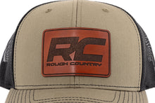 Load image into Gallery viewer, Rough Country Hat | Black Mesh | Rough Country Patch | Brown/Leather - Richardson 112