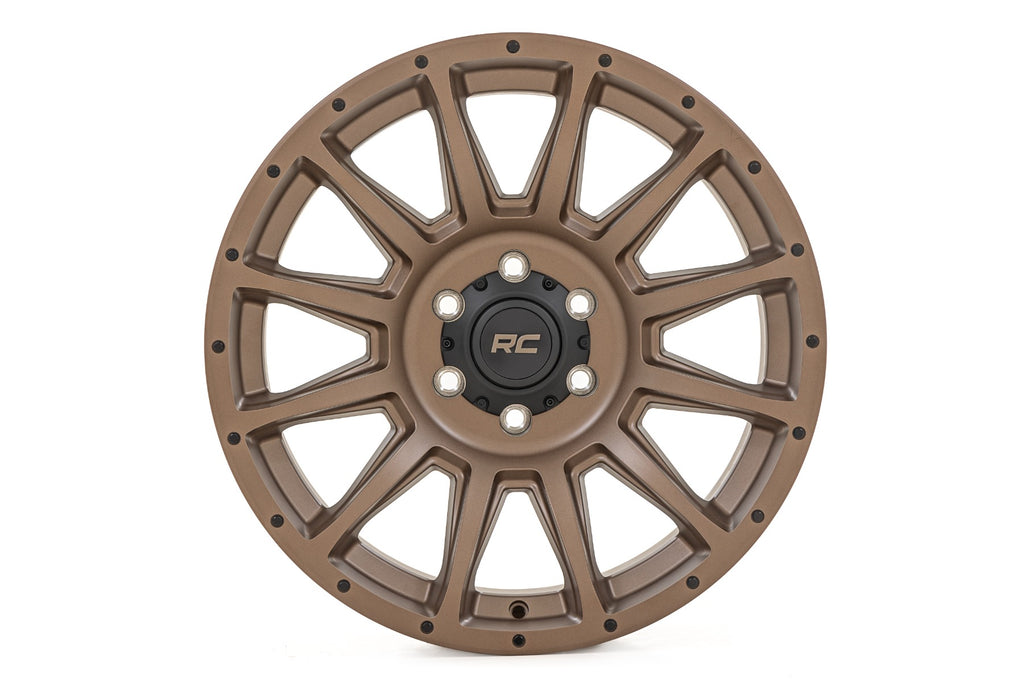 Rough Country 90 Series Wheel | One-Piece | Bronze | 18x9 | 5x5 | -12mm